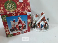 1 x kersthuisje met verlichting - afbeelding 1 van  3