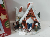 1 x kersthuisje met verlichting - afbeelding 3 van  3