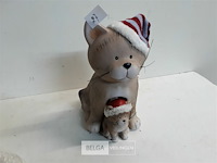 1 x kerstkat met kitten - afbeelding 1 van  3