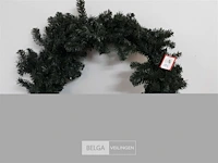 1 x kerstkrans groen 70 cm - afbeelding 1 van  3