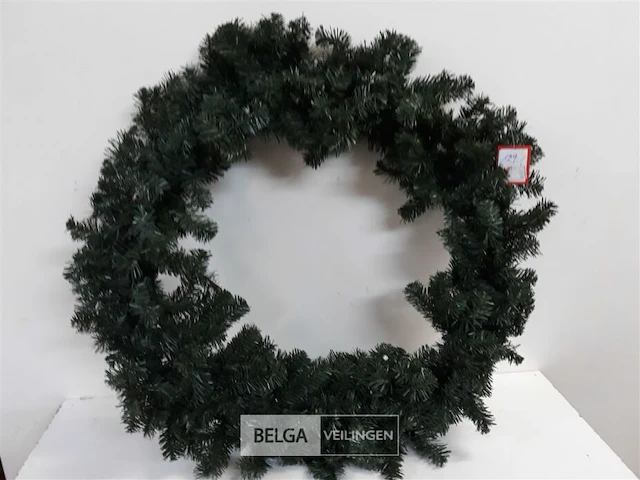 1 x kerstkrans groen 70 cm - afbeelding 1 van  3