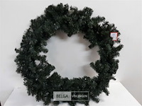 1 x kerstkrans groen 70 cm - afbeelding 1 van  3