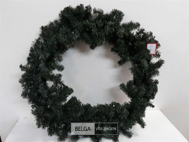 1 x kerstkrans groen 70 cm - afbeelding 2 van  3