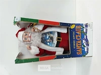 1 x kerstman met sneeuw in de buik 60 cm - afbeelding 1 van  3