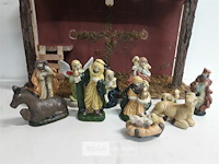 1 x kerststal met figuurtjes 11 stuks - afbeelding 3 van  3