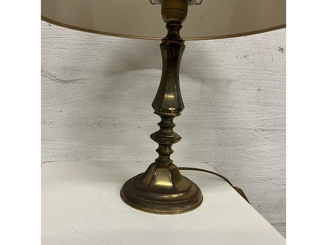 1 x klein messing tafellampje - afbeelding 2 van  2