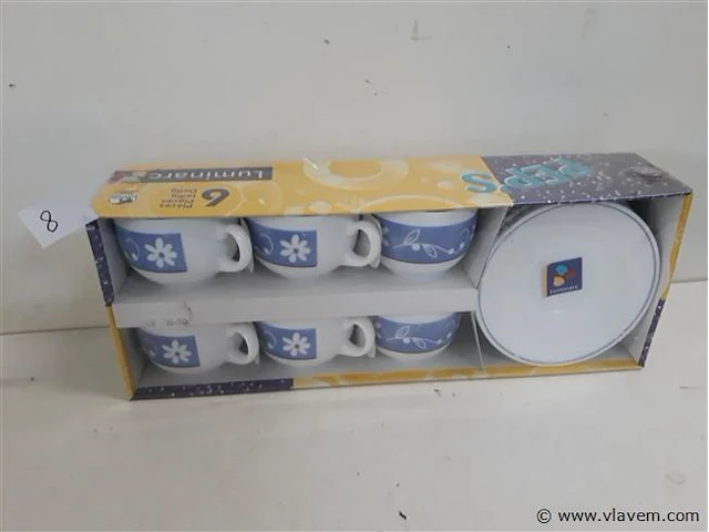 1 x koffie tas in set 12 delig - afbeelding 1 van  2