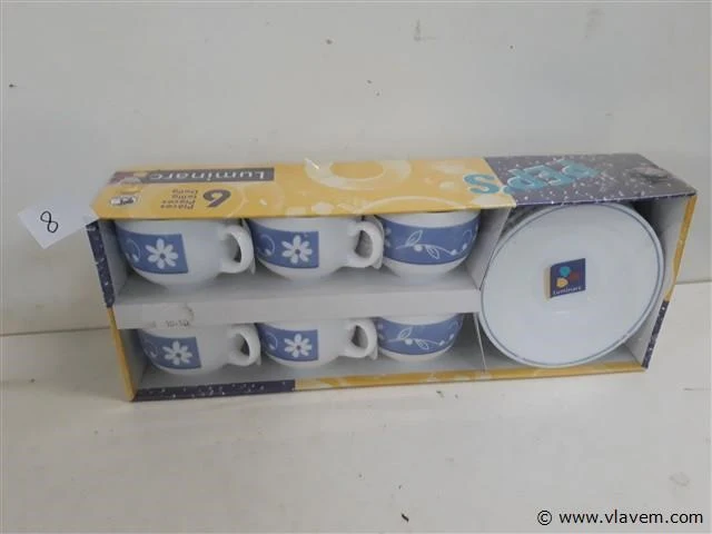 1 x koffie tas in set 12 delig - afbeelding 1 van  2
