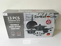 1 x kookpotten in set 13 delig non-stick coating - afbeelding 1 van  3