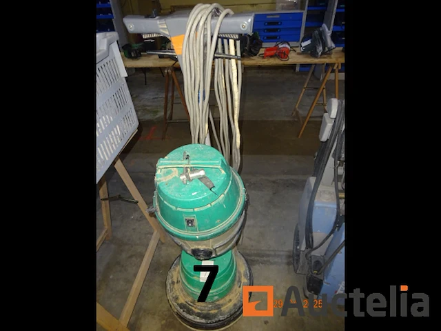 1 x kunzle pasin sdt 175 parketschuurmachine, de inhoud van de meevaller inclusief diverse schuurschijven die bij de machine horen - afbeelding 2 van  6