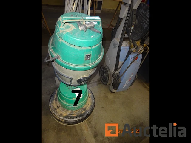 1 x kunzle pasin sdt 175 parketschuurmachine, de inhoud van de meevaller inclusief diverse schuurschijven die bij de machine horen - afbeelding 3 van  6