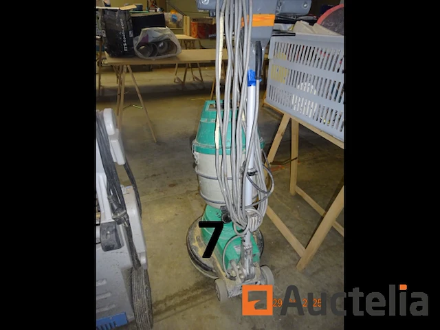 1 x kunzle pasin sdt 175 parketschuurmachine, de inhoud van de meevaller inclusief diverse schuurschijven die bij de machine horen - afbeelding 4 van  6