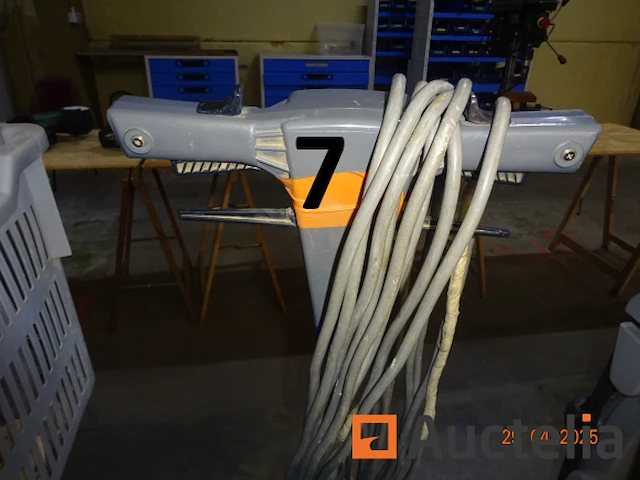 1 x kunzle pasin sdt 175 parketschuurmachine, de inhoud van de meevaller inclusief diverse schuurschijven die bij de machine horen - afbeelding 5 van  6