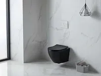 1 x lavinno hangtoilet tornado mat zwart - afbeelding 3 van  4