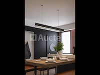 1 x led lineaire hanglamp – 35w – 120cm – zwart – aluminium – geïntegreerde led – montagekit inbegrepen - afbeelding 1 van  6