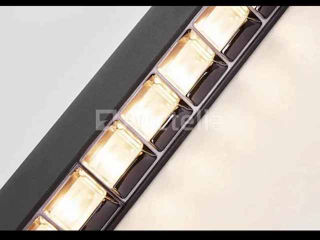 1 x led lineaire hanglamp – 35w – 120cm – zwart – aluminium – geïntegreerde led – montagekit inbegrepen - afbeelding 6 van  6