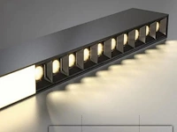 1 x led lineaire hanglamp – 35w – 120cm – zwart – geïntegreerde led – inclusief montageset - afbeelding 5 van  5