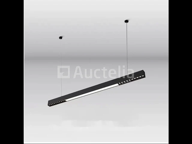 1 x led lineaire hanglamp – 35w – 120cm – zwart – geïntegreerde led – montagekit inbegrepen - afbeelding 5 van  5
