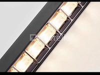 1 x led lineaire hanglamp – 35w – 120cm – zwart – ingebouwde led – inclusief montageset - afbeelding 3 van  6