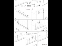 1 x led lineaire hanglamp – 35w – 120cm – zwart – ingebouwde led – inclusief montageset - afbeelding 5 van  6