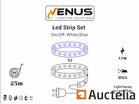 1 x led strip 25m - waterdicht (ip65) - warm wit/blauw - afbeelding 6 van  6