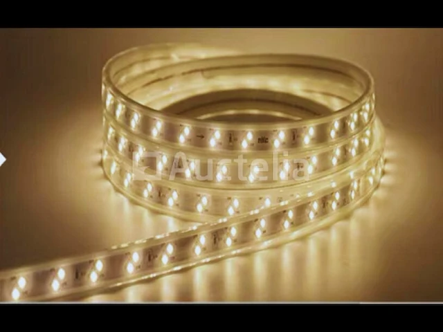 1 x led strip 25m - waterdicht (ip65) - warm wit/wit - afbeelding 1 van  6