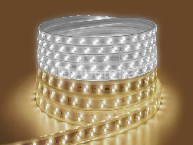 1 x led strip 25m - waterdicht (ip65) - warm wit/wit - afbeelding 4 van  6