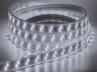 1 x led strip 25m – 10w/m – blauw & koud wit – ip65 waterdicht – smd 2835 - afbeelding 2 van  6