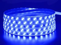 1 x led strip 25m – 10w/m – blauw & koud wit – ip65 waterdicht – smd 2835 - afbeelding 3 van  6