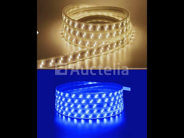 1 x led strip 25m – 10w/m – blauw & warm wit – ip65 waterdicht – smd 2835 - afbeelding 5 van  6