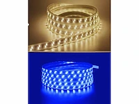 1 x led strip 25m – 10w/m – blauw & warm wit – ip65 waterdicht – smd 2835 - afbeelding 1 van  6