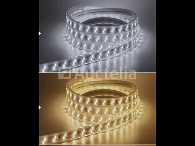 1 x led strip 25m – 10w/m – wit & warm wit – ip65 waterdicht – smd 2835 - afbeelding 6 van  6