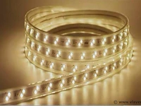 1 x led strip 25m – 10w/m – wit & warm wit – ip65 waterdicht – smd 2835 - afbeelding 3 van  6