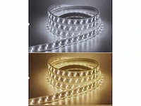 1 x led strip 25m – 10w/m – wit & warm wit – ip65 waterdicht – smd 2835 - afbeelding 1 van  6