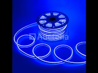 1 x led strip neon waterdicht 50m – blauw – 8w/m – ip65 – gebruik binnen/buiten - afbeelding 4 van  5