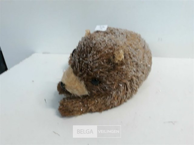 1 x liggende beer bruin 29x10 cm - afbeelding 3 van  3