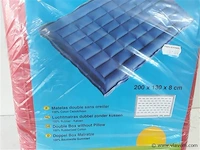 1 x luchtmatras dubbel 100% rubber-katoen - afbeelding 2 van  2