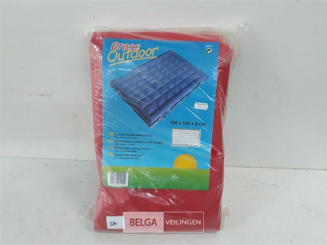 1 x luchtmatras dubbel 100% rubber-katoen - afbeelding 1 van  3