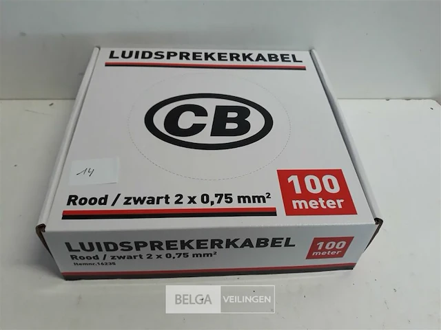1 x luidspreker kabel rood/zwart 2x0,75mm 100m - afbeelding 3 van  3