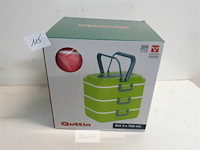 1 x lunchbox 3 vakken 750 ml roze - afbeelding 1 van  3