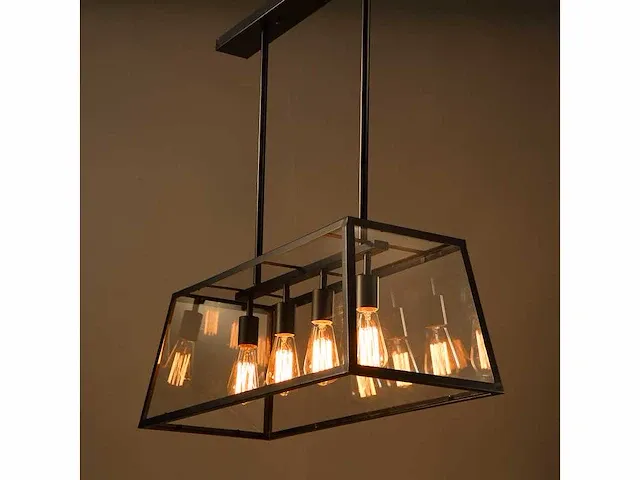 1 x luster staal en glas - afbeelding 2 van  3