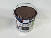 1 x muur en plafond verf mat donker bruin levis 2,5l - afbeelding 2 van  3