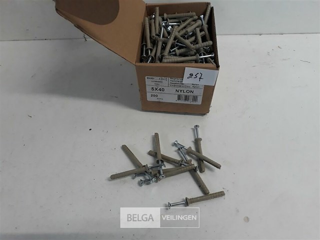 1 x nagelplug 5x40 mm 200 stuks - afbeelding 2 van  3