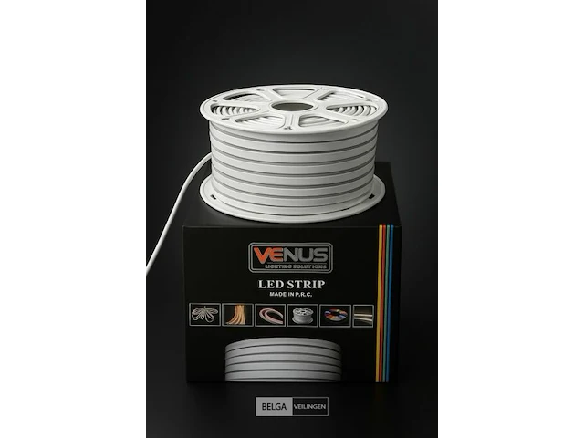 1 x neon led strip 50m – 8w/m – groen – ip65 waterdicht – gebruik binnen/buiten - afbeelding 3 van  6