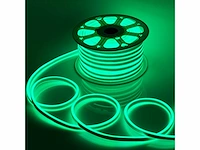 1 x neon led strip 50m – 8w/m – groen – ip65 waterdicht – gebruik binnen/buiten - afbeelding 1 van  5