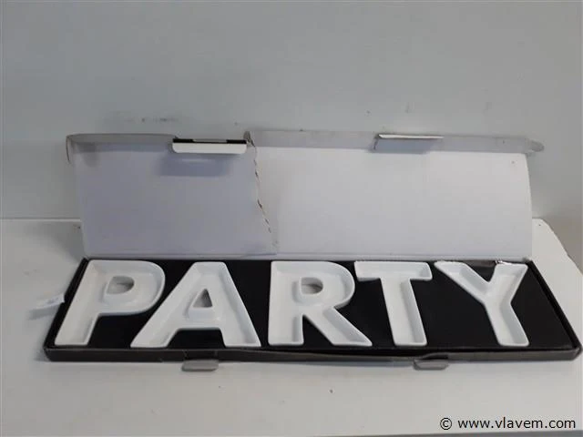 1 x nootjesschaal porselein party - afbeelding 1 van  2