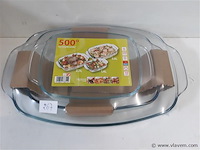 1 x ovenschotel glas ovaal 3 stuks - afbeelding 1 van  2