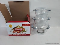 1 x ovenschotel rond 3 stuks arcuisine - afbeelding 1 van  2