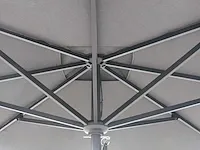 1 x parasol 3m alu - crème - granieten voet 60kg - afbeelding 19 van  19