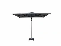 1 x parasol 3m alu - mediumgrijs - granieten voet 60kg - afbeelding 1 van  16